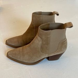 Everlane Western Ankle Boot Tan Suede Size 9.5